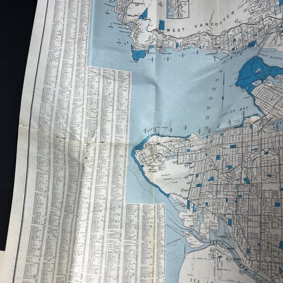VTG Dominion Maps Dail Map Of The City Of Vancouver And Adjacent Municipalities - Picture 8 of 13